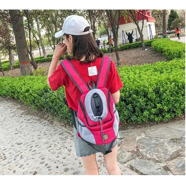 kf S39c17c31ea6543f8a9ddbe5ad640aad6q New Double Shoulder Portable Travel Backpack Outdoor Pet Dog Carrier Bag Pet Dog Front Bag Mesh Double Shoulder Pet Carrier Backpack: Travel Comfort for You & Your Dog