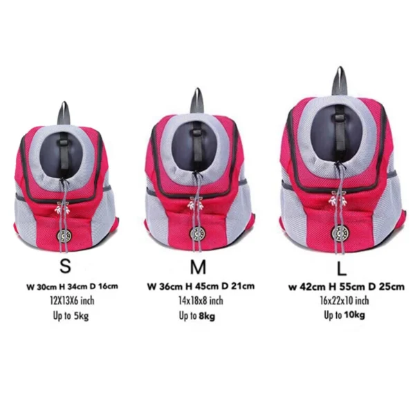 kf Sf0b052f3dd8847eba653e7e22a630fcdY New Double Shoulder Portable Travel Backpack Outdoor Pet Dog Carrier Bag Pet Dog Front Bag Mesh Double Shoulder Pet Carrier Backpack: Travel Comfort for You & Your Dog