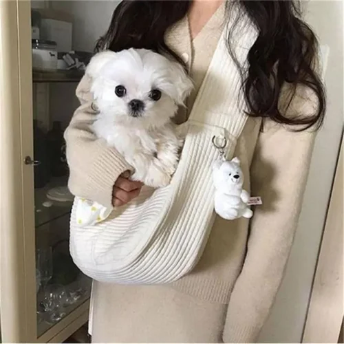 kf S0073fc87ec5a4182984b394c0d9ff3f46 Handmade Dog Bag Pet Kitten Carrier Outdoor Travel Handbag Canvas Single Shoulder Cat Bag Sling Comfort Home
