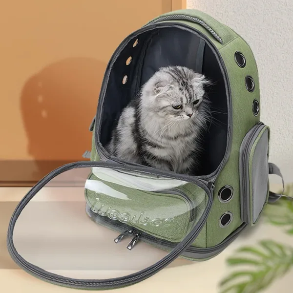 kf S1413abdd71c44e27b4de7a2d3524ff4ft Transparent Pet Cat Carrier Bag Outdoor Travel Backpack for Cats Small Dogs Breathable Cat Carrying Bag Breathable & Transparent Cat Carrier Backpack for Small Pets