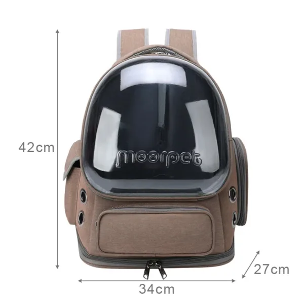kf S2af49ebc6f154a8eaa874cee65488e7eU Transparent Pet Cat Carrier Bag Outdoor Travel Backpack for Cats Small Dogs Breathable Cat Carrying Bag Breathable & Transparent Cat Carrier Backpack for Small Pets