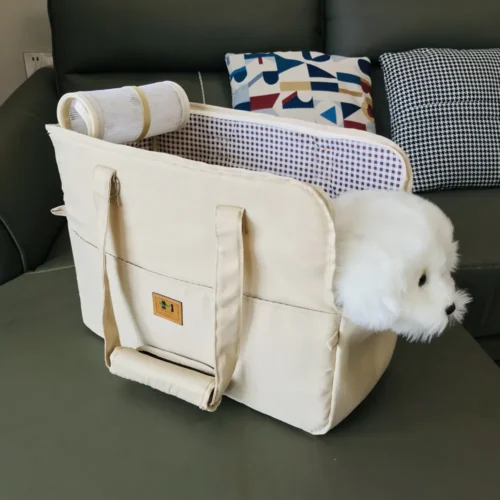 kf S409ba68139b043aab7418a7b93e662e4L Dog Car Seat Dog Booster Car Seat Cat Carrier Bag Cat Bed for Small Dogs Cats Home