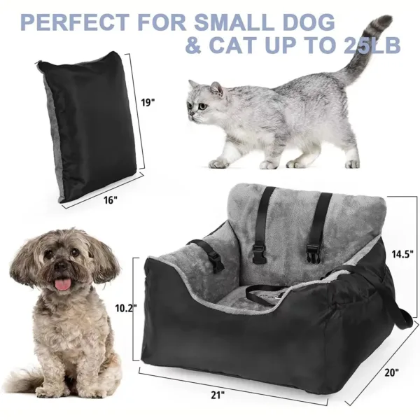 kf S08fa3f45d69f4f88a8cc02d3855d52a9s Pet Car Seat for Large Medium Dogs Washable Dog Booster Pet Car Seat Detachable Dog Bed Washable Dog Car Seat for Large & Medium Dogs