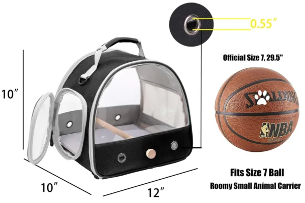 kf S2a0534de91d94b8f87d3419d388b7f36e Tragbare klare Vogel Papagei Transport k fig atmungsaktive Vogel tr ger Reisetasche kleines Haustier Zugang Fenster Transparent Bird Carrier Cage – Perfect Travel Bag for Small Birds & Pets