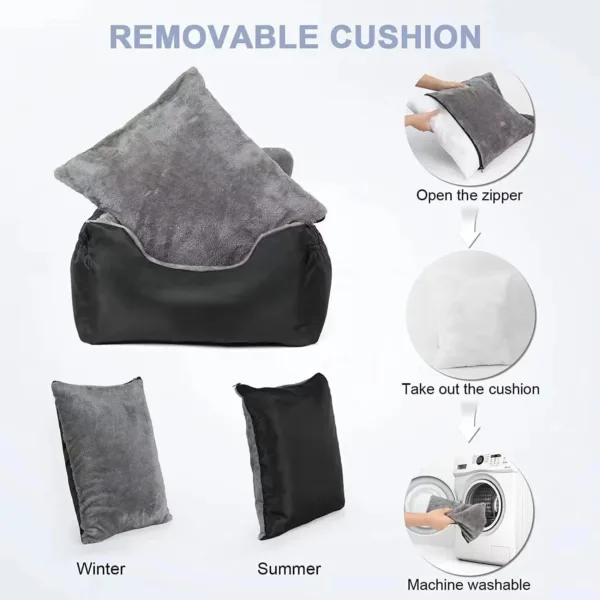 kf S2ef8fb0b8e4f4c578da80209e5e3007af Pet Car Seat for Large Medium Dogs Washable Dog Booster Pet Car Seat Detachable Dog Bed Washable Dog Car Seat for Large & Medium Dogs