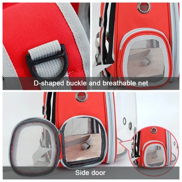 kf S38d83f29948a4475a1d750a12a185e739 Katzen trage tasche Outdoor Haustier Umh ngetasche Tr ger Rucksack atmungsaktive tragbare Reise transparente Tasche f Luxury Breathable Panoramic Pet Backpack for Cats and Small Dogs