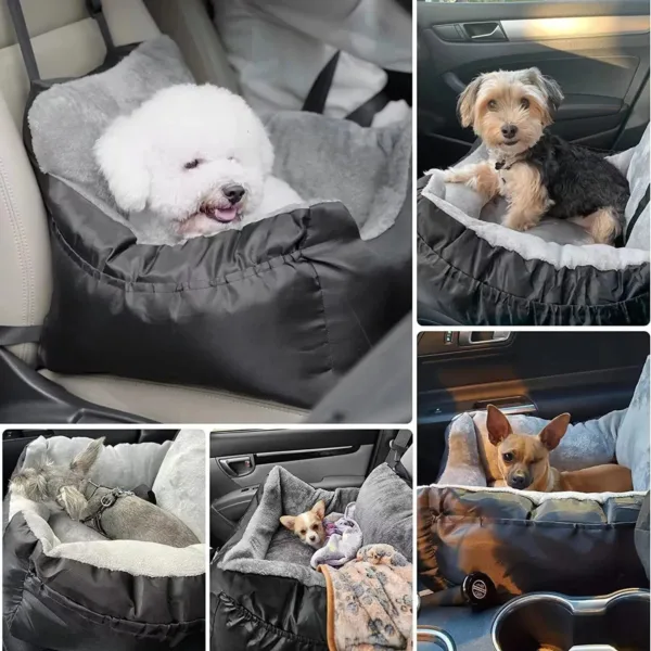 kf S58ca3bf3c4fa43b8a00cd321a192deacU Pet Car Seat for Large Medium Dogs Washable Dog Booster Pet Car Seat Detachable Dog Bed Washable Dog Car Seat for Large & Medium Dogs