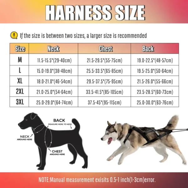 kf S926041880a6b4b069ca81fb45c4dc454K Dog Sled Harness Pet Weight Pulling Sledding Harness Mushing X Back Harness For Large Dogs Husky X-Back Dog Sled Harness – Durable Weight Pulling Harness for Large Dogs