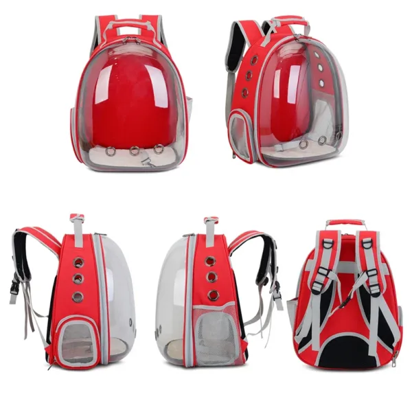 kf S974c3f7ecd674a1ab4fb4f8ed9ad1846P Katzen trage tasche Outdoor Haustier Umh ngetasche Tr ger Rucksack atmungsaktive tragbare Reise transparente Tasche f Luxury Breathable Panoramic Pet Backpack for Cats and Small Dogs