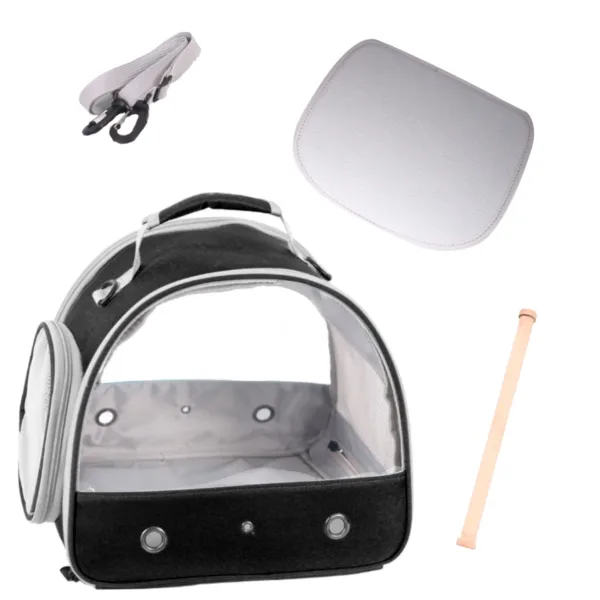 kf Sb24512f495df445a8eb121a9c6ecf4f3G Tragbare klare Vogel Papagei Transport k fig atmungsaktive Vogel tr ger Reisetasche kleines Haustier Zugang Fenster Transparent Bird Carrier Cage – Perfect Travel Bag for Small Birds & Pets