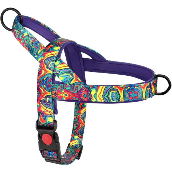 kf Sb6fb93b1f44c4fc783cbea7cb3fc112dF Quick Control Dog Harness With Handle No Pull Nylon Dogs Vest Harness Colorfull Print Pet Harness Smart No-Pull Adjustable Quick Control Dog Harness with Handle