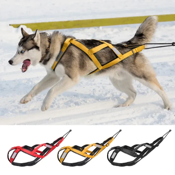 kf Sba48aedfa3a64aed81ddbc1742841418z Dog Sled Harness Pet Weight Pulling Sledding Harness Mushing X Back Harness For Large Dogs Husky X-Back Dog Sled Harness – Durable Weight Pulling Harness for Large Dogs