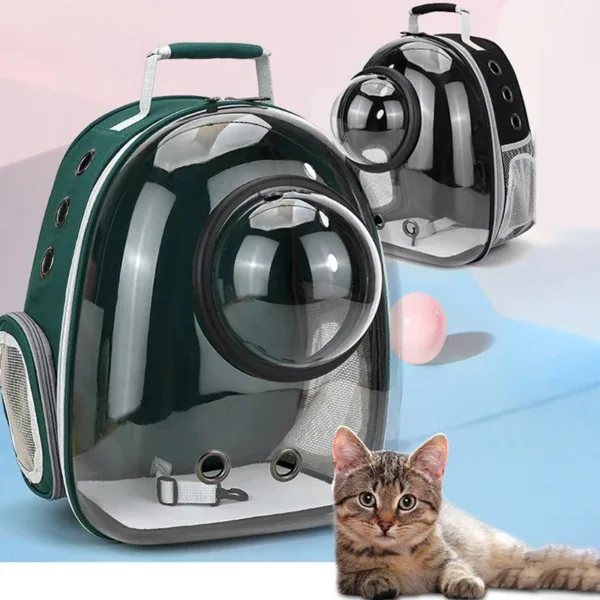kf Sf8d7b8abb482441ea5c30f10a55ba6082 Katzen trage tasche Outdoor Haustier Umh ngetasche Tr ger Rucksack atmungsaktive tragbare Reise transparente Tasche f Luxury Breathable Panoramic Pet Backpack for Cats and Small Dogs