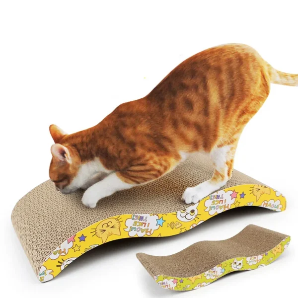 kf S43aa93de2a6342f39ce9220c9231ce88o Cat Toys cat scraper sharpening claw cardboard corrugated board scratch resistant cat scratch board Cat toy Smart Cat Scratching Board - Corrugated Cardboard Sofa Cushion Bed