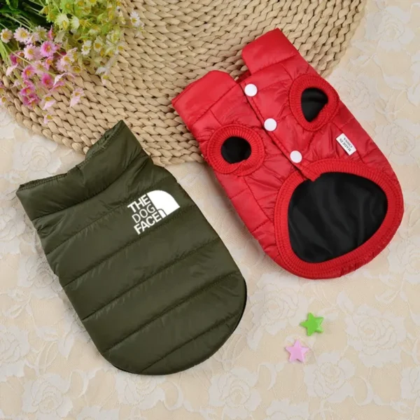 kf S6b8f69d3d4604b04bf37893382883640N Double Sided Dog Coat Winter Warm Pet Dog Clothes For Small Medium Dogs Vest Chihuahua Clothing Double-Sided warm Dog Coat for Small and Medium Dogs, Warm and Stylish