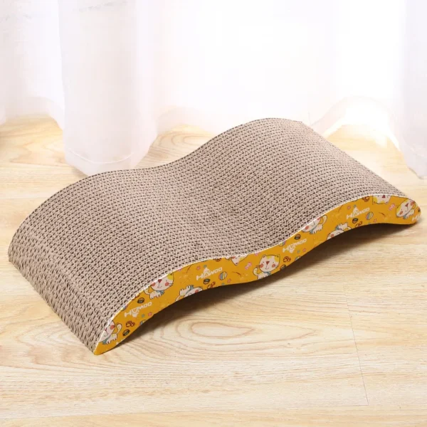 kf Sc4e2d526d7a843ebbef65414c7d3eaaeu Cat Toys cat scraper sharpening claw cardboard corrugated board scratch resistant cat scratch board Cat toy Smart Cat Scratching Board - Corrugated Cardboard Sofa Cushion Bed